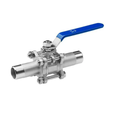 Кран нержавеющий шаровой стальной неполнопроходной муфтовый 12Х18Н10Т ДУ 10 Ру 80